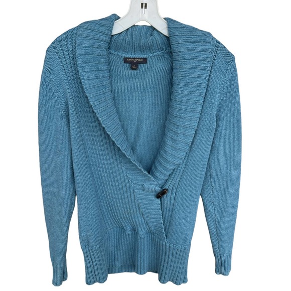 Banana Republic Factory Sweater Womens Small Knit Barrel Button - Picture 1 of 10